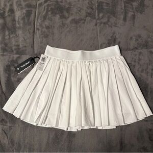 Aritzia Tna Move Tech Tennis Pro Micro Mini Skirt Pleated White Women's Size M